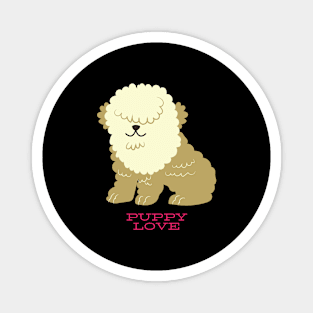 Valentine's Day Puppy Love Cute Gift for Dog Lovers Magnet